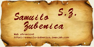 Samuilo Zubenica vizit kartica